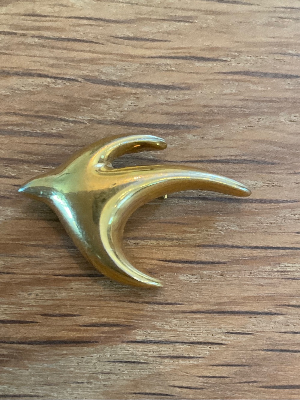 Vintage Monet Bird Pin Modernist Mid Century Era Abstract Dove